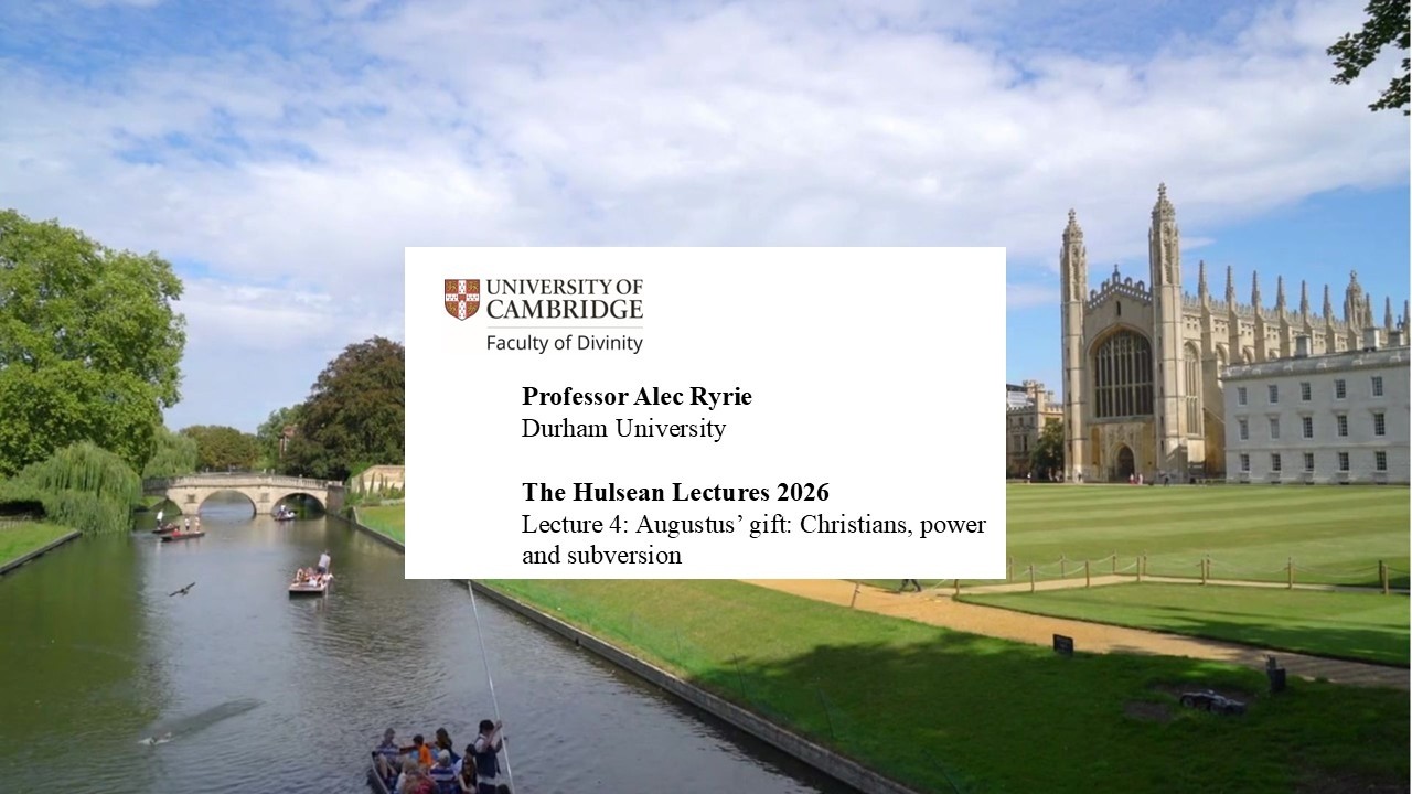 Hulsean Lectures 2026: Lecture 4