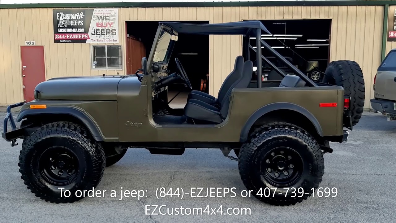 1978 Jeep Cj7 Olive Green Youtube