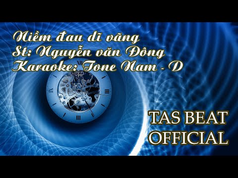 Karaoke Niềm đau dĩ vãng - Tone Nam | TAS BEAT