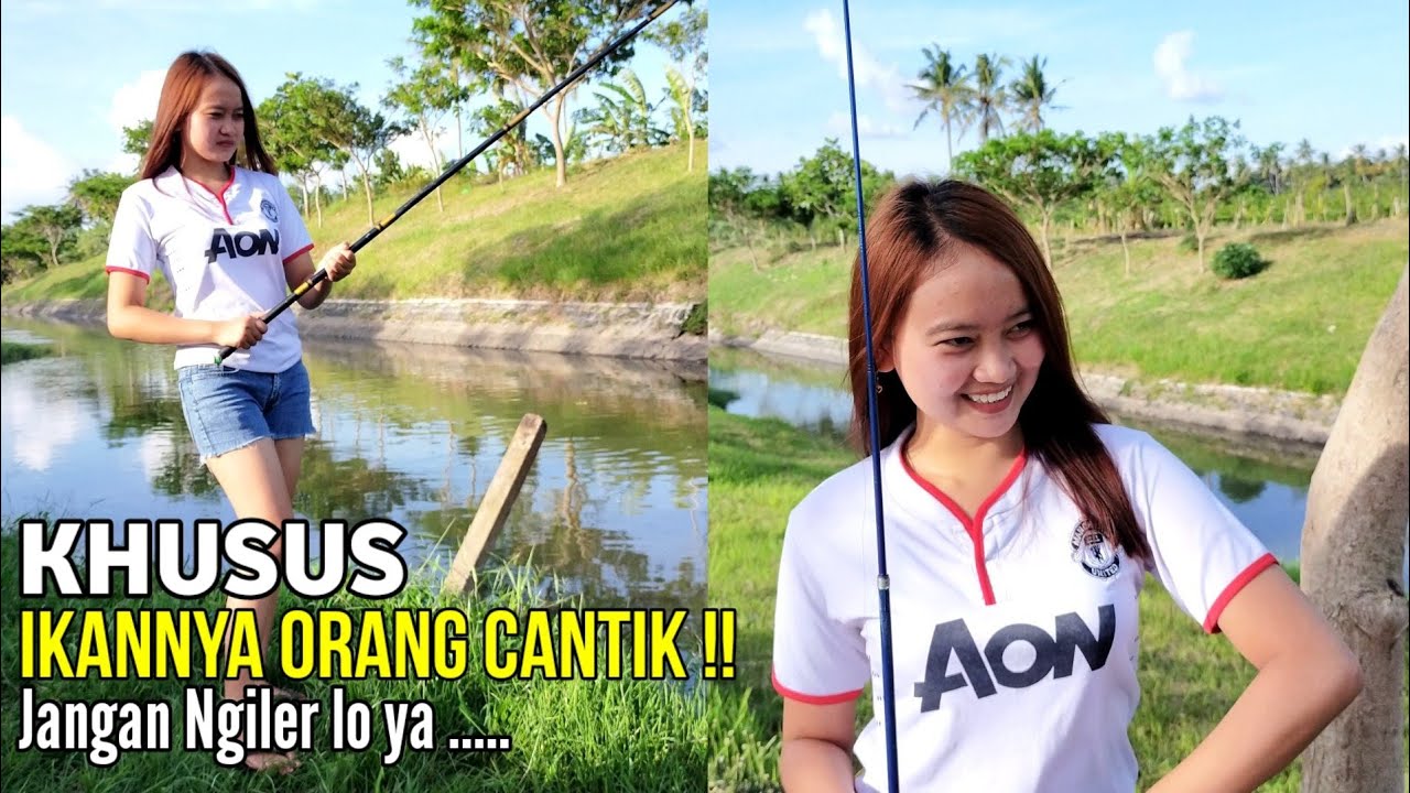 Dapet Anu Mancing Di Sungai Sama Cewek Cantik Lady Angler