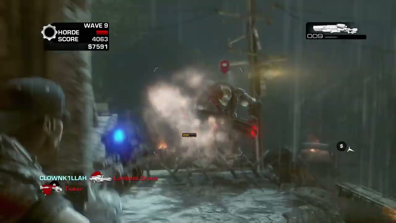 Gears of War 3 Horde Mode - Playing with Friends and Randoms on BULLETMARSH #3