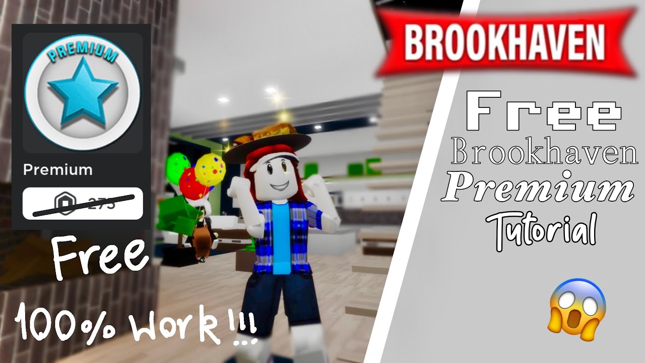 BROOKHAVEN PREMIUM TUTORIAL!!!#free #robux #roblox #fyp #brookhaven #i