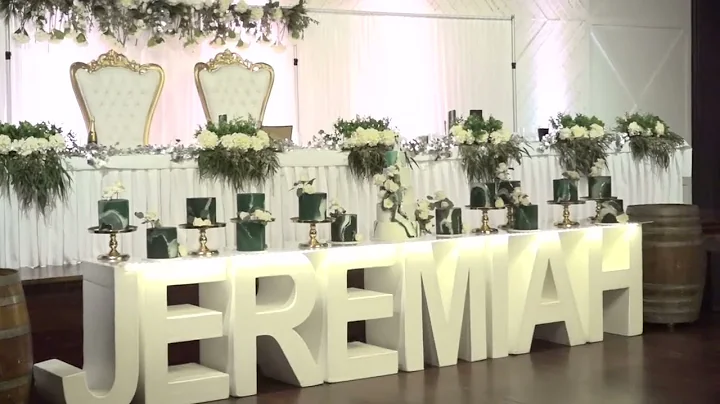Beautiful Wedding Reception Celebrating Newlyweds ...