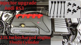 Audi RS3 2.5L turbocharged engine 8S TTRS/8V port injector upgrade |@TasosMoschatos