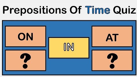 Prepositions Of Time Quiz | at, in, on | can you pass this?