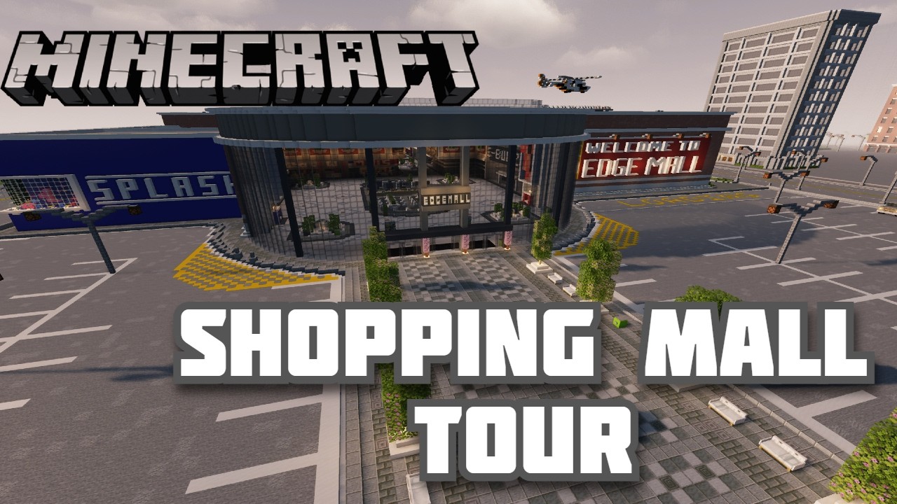 Minecraft Let's Build :: Shopping Mall Tour - YouTube