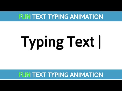Text Typing Animation Effect using HTML CSS JS | Typing Fun Text Animation | Source Code