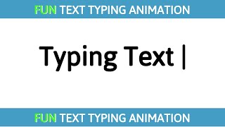 Text Typing Animation Effect using HTML CSS JS | Typing Fun Text Animation | Source Code