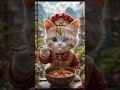 Adorable Chinese cat chef cooking up tasty magic 🐱👨🍳🥢✨#CatChef #ChineseCat #CuteCat #FunnyCat #Cat