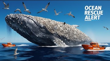 Emotional Ocean Rescue: Saving a Whale Covered in Barnacles