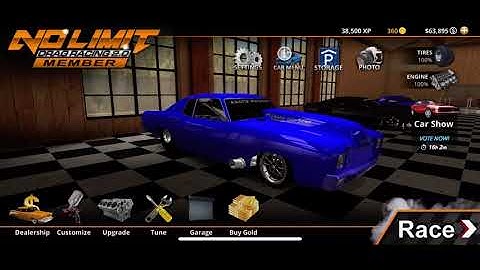 No Limit Drag Racing 2.0: Chevrolet Monte Carlo (Nitrous) 5.7xx tune