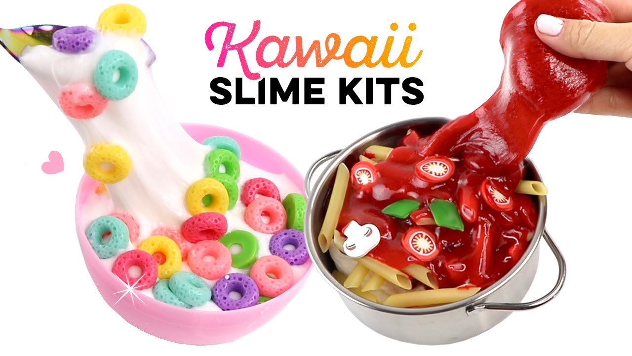 TWO Satisfying Slime Kits! How to make Italian Pasta and Shelly Loops #diy  