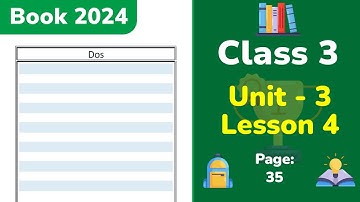 Class 3 English | Unit 3 | Lesson 4 | Following and giving instructions  (Part 2)