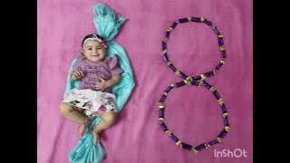 Baby photoshoot 1-12 months ideas | DIY baby photoshoot | Ditya birthday journey