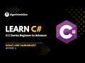 What are Variables and its types in C# | Lecture 4