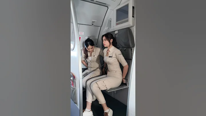 So this is what a flight attendant’s seat looks like ✨