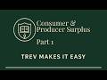 How Consumer & Producer Surplus Work | Trev on Econ