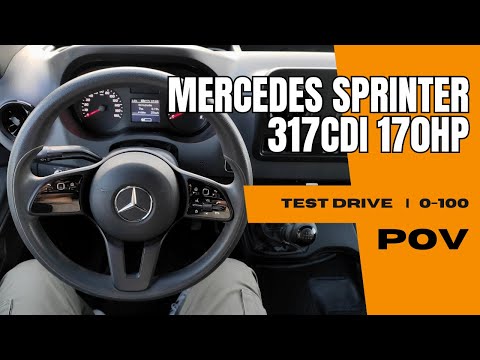 Mercedes Sprinter  317 CDI 2023 (2.0 170HP) | 4K POV Test Drive | 0-100 | Cold Start