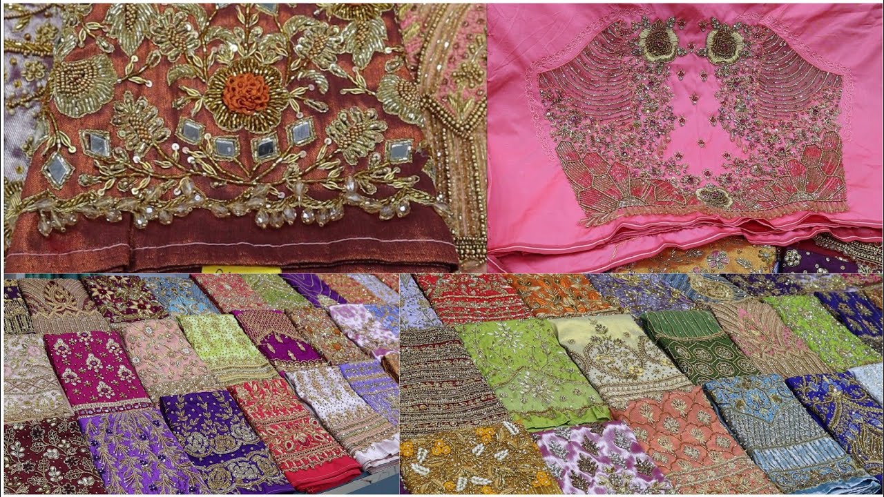 Latest Aari Work Designer Blouse Collection Bingo Boutique Sowcarpet 