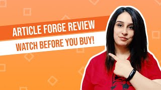 Article Forge Review in 2021 - Online marketing, Internet marketing, Article  writing