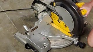 Chop saw unlocking