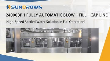 24000BPH High-Speed Blow–Fill–Cap Water Line｜Fully Automatic!