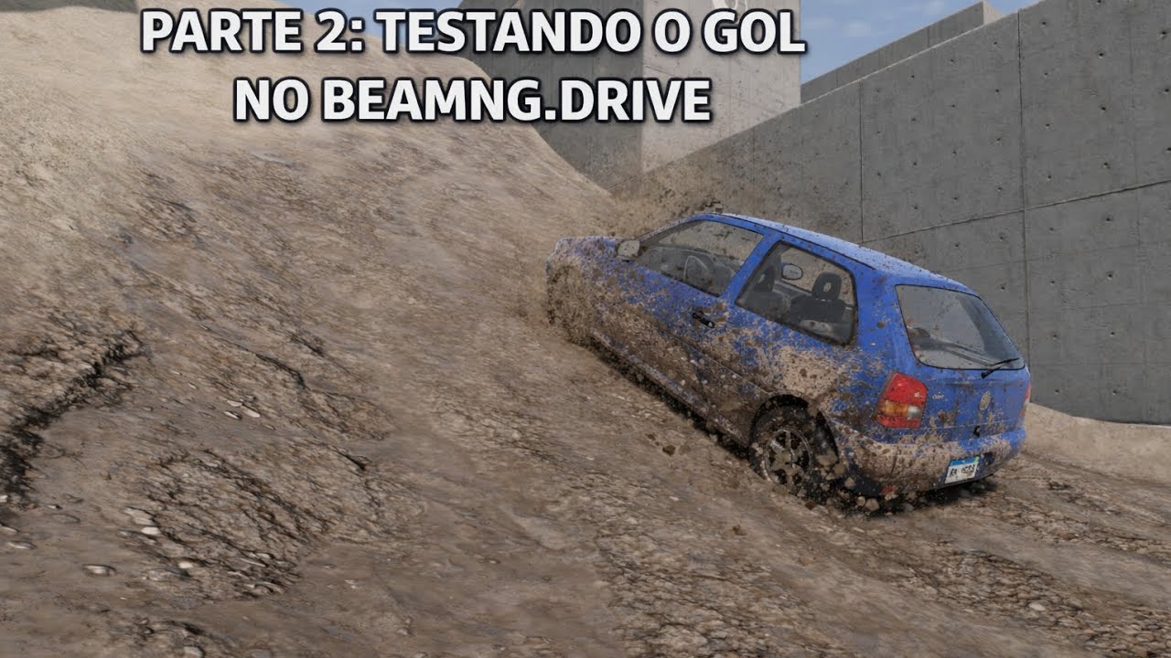 Destruindo o gol no beamngdrive 