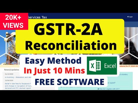 GSTR 2A Reconciliation in Excel in just 10 mins without any paid Software | Easy to use MUST TRY