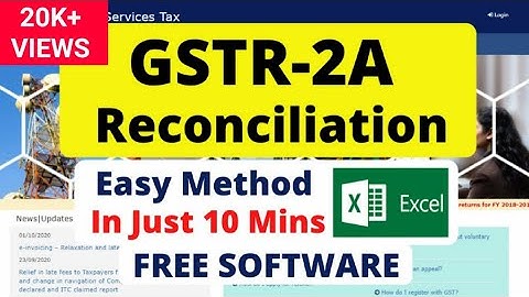 GSTR 2A Reconciliation in Excel in just 10 mins without any paid Software | Easy to use MUST TRY