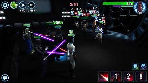 Vader vs. GL Rey in GAC - 60 Banners SWGOH