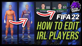 How To EDIT Real Players STATS/RATING/CLOTHING In FIFA 22
