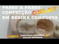 🛑Passo a Passo Confecção ONLAY EM RESINA ✍BONUS ANATOMIA SEGUNDO MOLAR INF.🚀🚀🚀