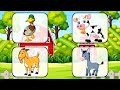 Развивающие МУЛЬТИКИ про животных - Домашние животные Развивающие игры для малышей
