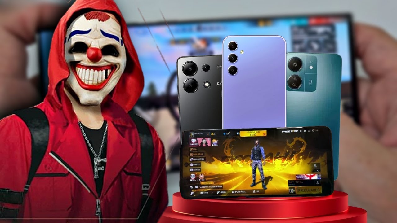 MUITO BARATO!! 3 MELHORES CELULARES PARA JOGAR FREE FIRE EM 2024 ...