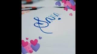 Comment your name below🥰🥰|| How to write your name in calligraphy #shorts