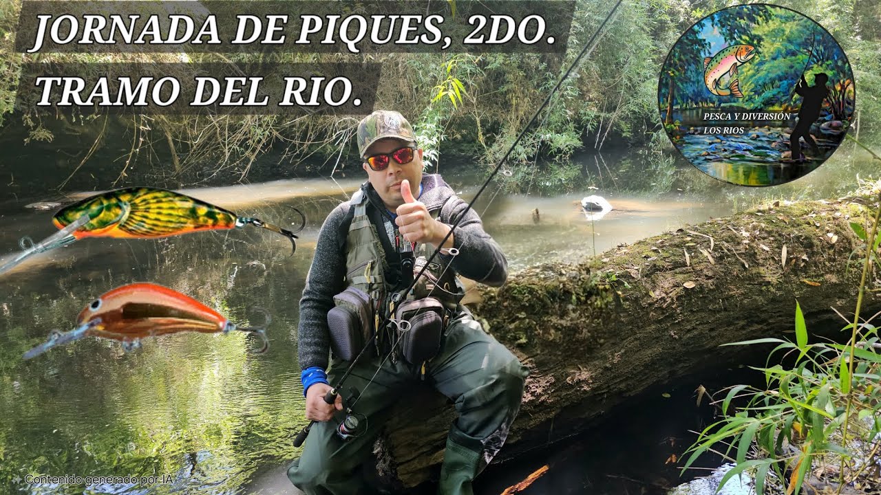 PESCA DE TRUCHAS/REGION DE LOS RÍOS/JORNADA DE PIQUES /CERRANDO JORNADA DEL AÑO 🎣.