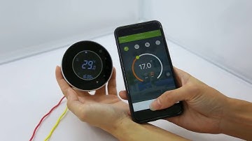 BECA Round wifi thermostat with google home voice control