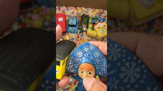 Unboxing toys for Masha smiles becoming long distance train officer! #viral #trending #masha #smile