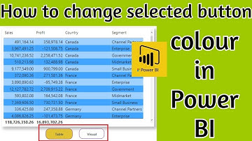 How to Change Selected Button Colour in Power BI (Not Hover) |  Power BI Tricks | Power BI Buttons