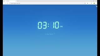 Digital Clock in New Tab Chrome Extension 2025-03-07