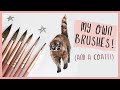 Wonder Forest Watercolour Brushes!!! + Painting a Coati