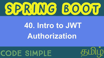 40. Intro to JWT authorization | Spring Boot Expert Tutorial | Code Simple