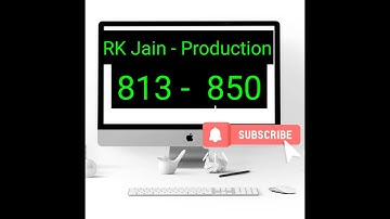 Lecture  27 (ii) || 50 questions (801-850) of Production from RK Jain