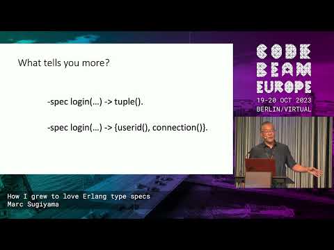 How I grew to love Erlang type specs - Marc Sugiyama 