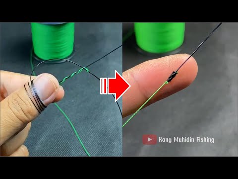BEST FISHING KNOT FOR HOOK Fisherman fishing knot skill #fishing #bestfishingknot #tutorial