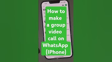 How to make a group video call on WhatsApp (IPhone) #groupchat