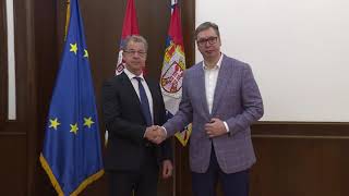 Beograd, Predsednik Srbije Aleksandar Vucic Sa Glavnim Tuziocem Mkt Serzom Bramercom