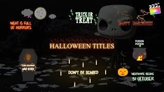 Apple Motion Template: Halloween Cartoon Titles   Free Font Download