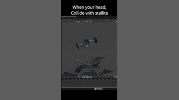 When your head collide with satellite | Blender video