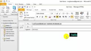 2- ارسال البريد | اوتلوك | ICDL | قناة A-Soft التعليمية screenshot 5
